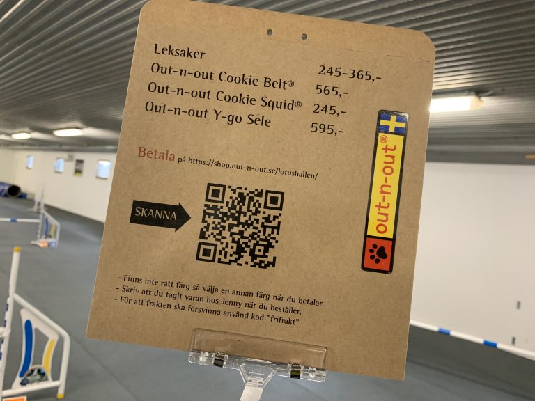 Scanna koden för betalning!